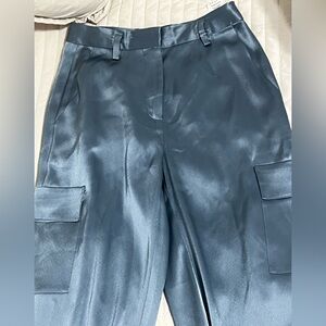Dressy satin work pants